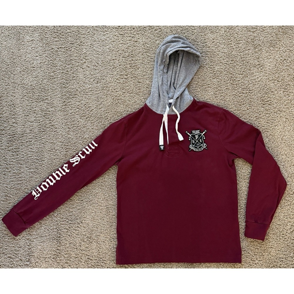 Polo Ralph Lauren Hoodie Mens XS Red Rugby‎ Rowing Double Scull 15 Sweatshirt T